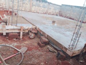 The final resulat after Acetic Enterprises worked on a foundation construction in Juja.
